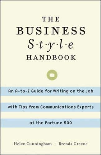 The Business Style Handbook Cover