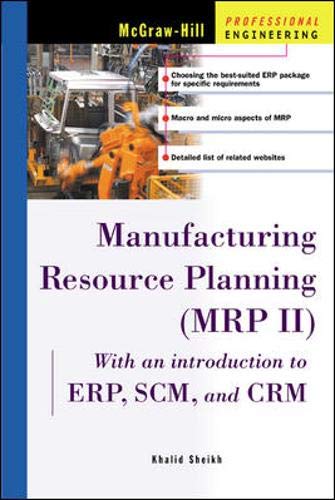 Manufacturing resource planning (MRP II) Cover