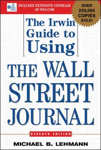 The Irwin Guide to Using the Wall Street Journal Cover