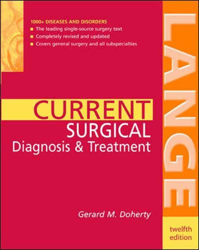 Current surgical diagnosis & treatment. Cover