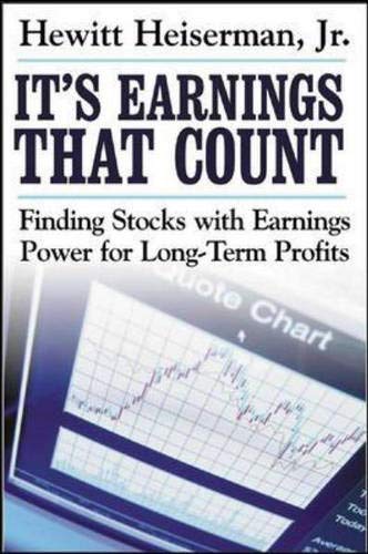 It's Earnings That Count  Cover