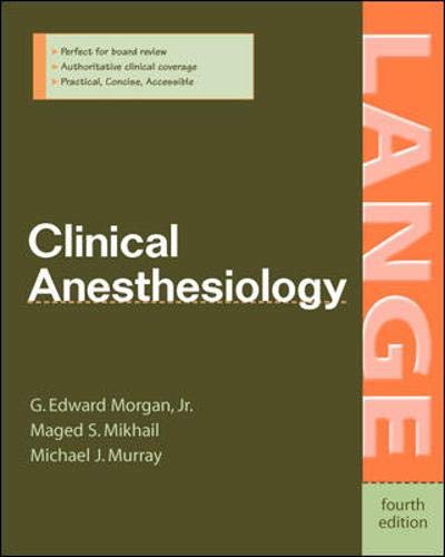 Clinical Anesthesiology Cover