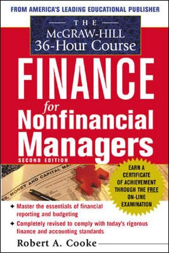 The McGraw-Hill 36-Hour Course In Finance for Non-Financial Managers Cover