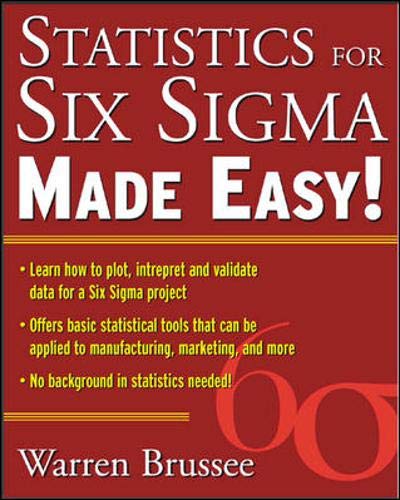 Statistics for Six Sigma Made Easy Cover