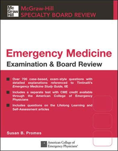 Emergency Medicine Examination & Board Review (McGraw-Hill Specialty Board Review) Cover