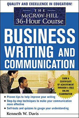 The McGraw-Hill 36-hour course in business writing and communication Cover