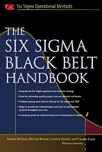 The Six Sigma Black Belt Handbook (Six SIGMA Operational Methods) Cover
