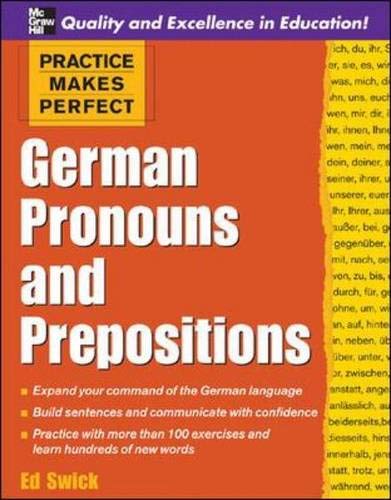German pronouns and prepositions Cover