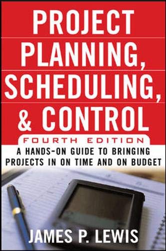 Project planning, scheduling, and control Cover