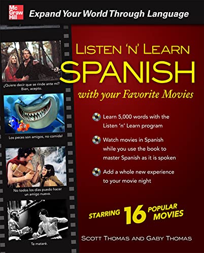 Listen 'n' learn Spanish with your favorite movies Cover
