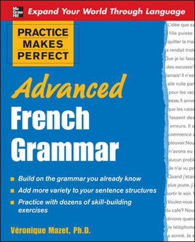 Advanced French grammar Cover