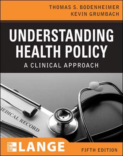 Understanding Health Policy (Lange Clinical Medicine) Cover