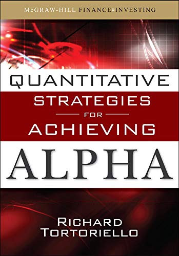 Quantitative strategies for achieving alpha Cover
