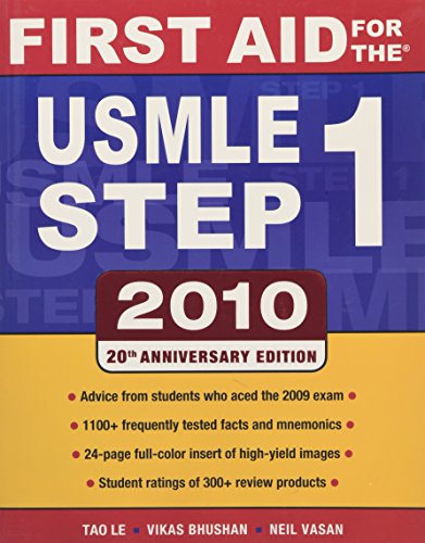 First aid for the USMLE step 1 2010 Cover