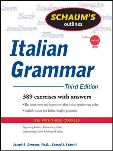 Schaum's Outline of Italian Grammar, Third Edition (Schaum's Outline Series) Cover