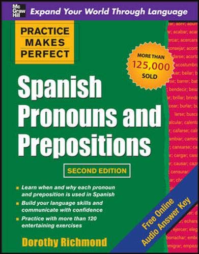 Spanish Pronouns and Prepositions Cover