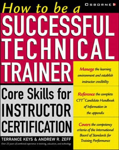 How to be a successful technical trainer Cover