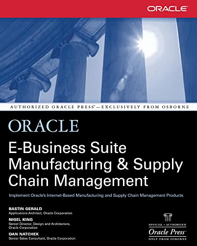Oracle E-business suite manufacturing & supply chain management Cover