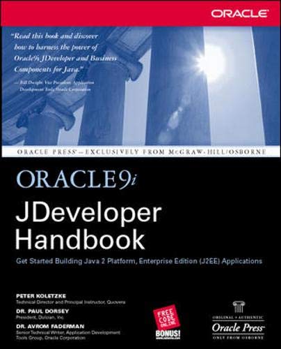 Oracle9i JDeveloper handbook Cover