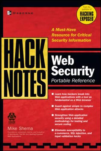 Hacknotes web security portable reference Cover