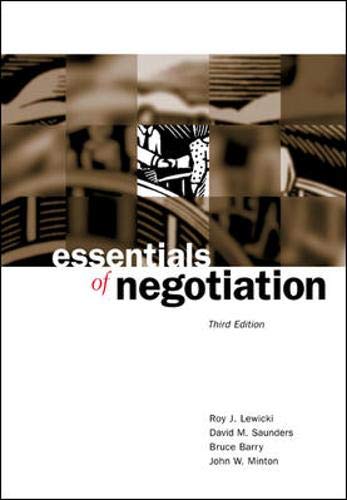Essentials of negotiation Cover