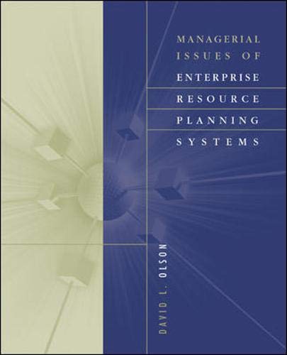 Managerial Issues of Enterprise Resource Planning Systems Cover