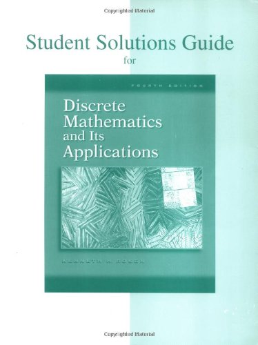 Student Solutions Guide for Discrete Mathematics and Its Applications Cover