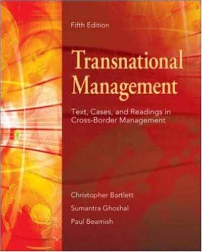 Transnational management Cover