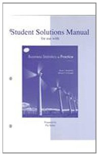 Student Solutions Manual to accompany Business Statistics in Practice Cover