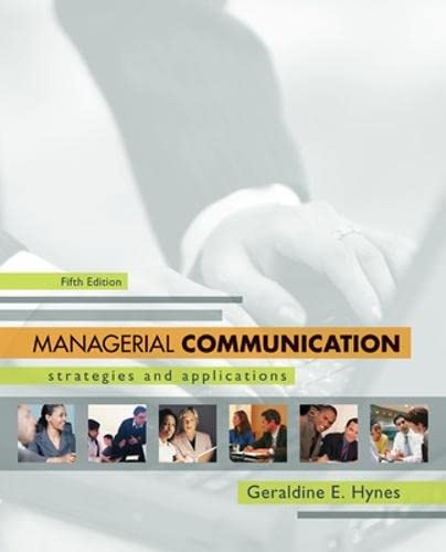 Managerial communication Cover