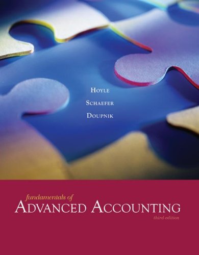 Fundamentals of advanced accounting Cover