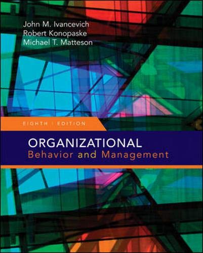 Organizational behavior and management Cover