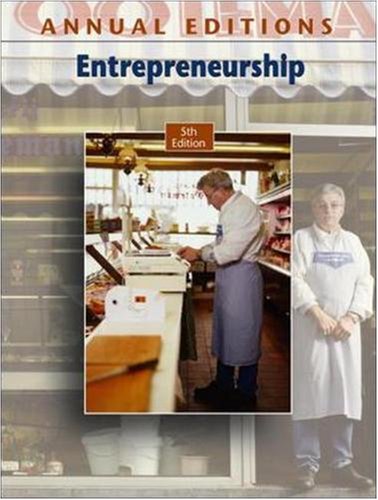 Annual Editions: Entrepreneurship, 5/e (Annual Editions: Entrepreneuship) Cover