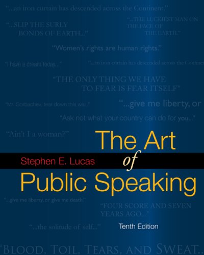The Art of Public Speaking with Media Ops Setup ISBN Lucas Cover