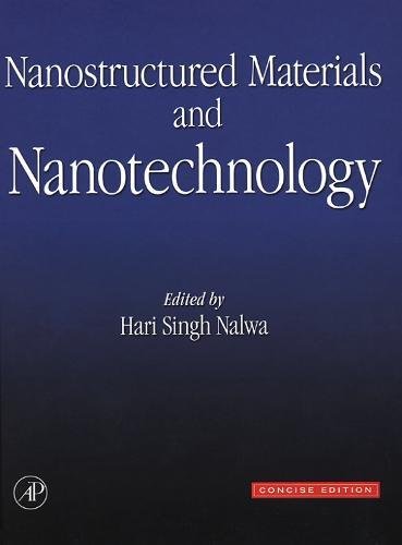 Nanostructured materials and nanotechnology Cover