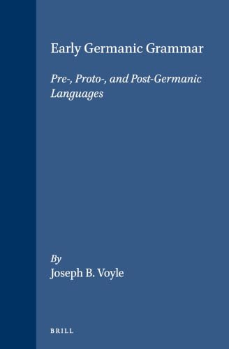 Early Germanic grammar Cover