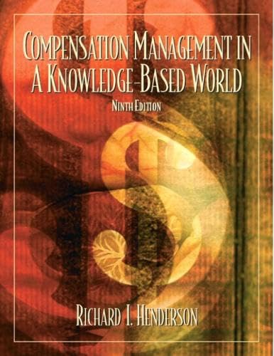 Compensation management in a knowledge-based world Cover