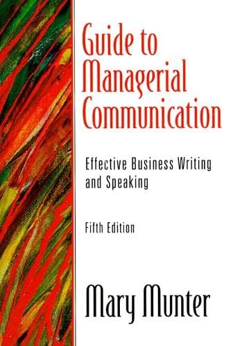 Guide to managerial communication Cover