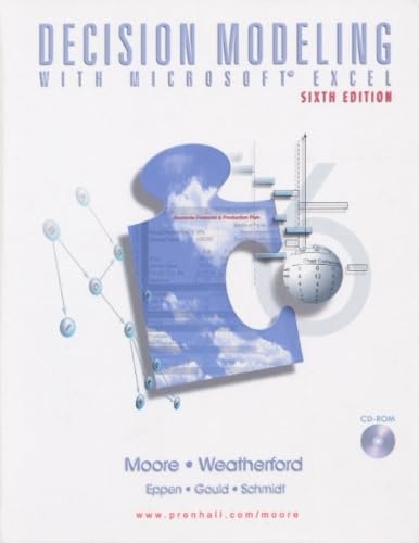 Decision modeling with Microsoft Excel Cover