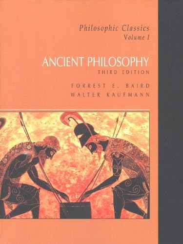 Ancient Philosophy (Philosophic Classics, Volume I - 3rd Edition) Cover