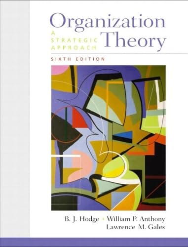 Organization Theory Cover