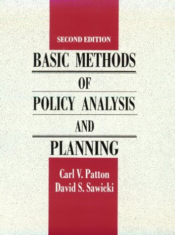 Basic methods of policy analysis and planning Cover