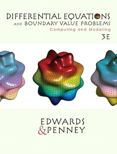 Differential equations and boundary value problems Cover