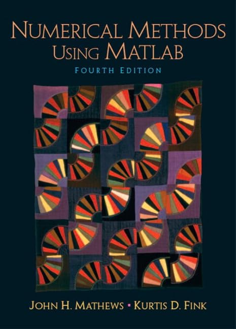 Numerical methods using MATLAB Cover