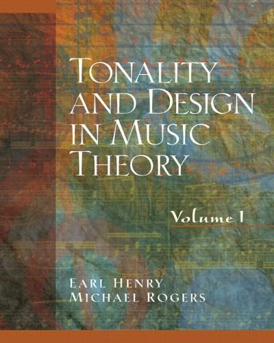 Tonality and design in music theory Cover