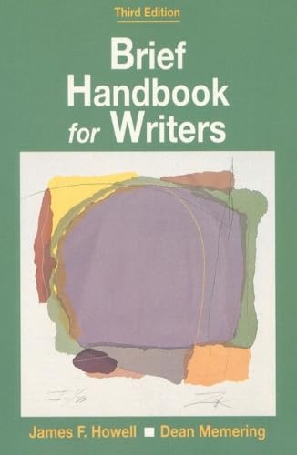 Brief handbook for writers Cover
