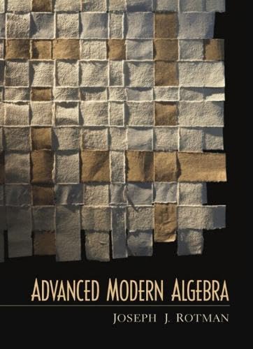 Advanced Modern Algebra Cover