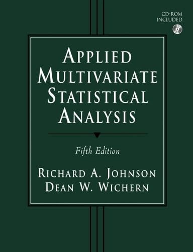 Applied multivariate statistical analysis Cover