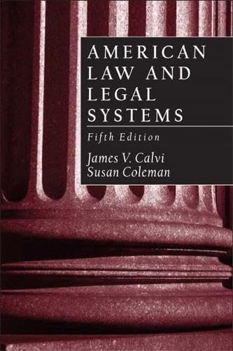 American law and legal systems Cover