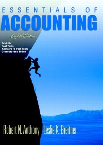 Essentials of Accounting and Post Test Booklet 8, Eighth Edition Cover